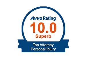 Avvo Rating 10.0 Superb Top Lawyer Top Personal Injury Attorney